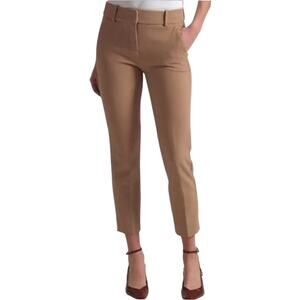 J.Crew Cameron Pants Slim Cropped Perfecting Pockets Mid Rise Straight Tan 14